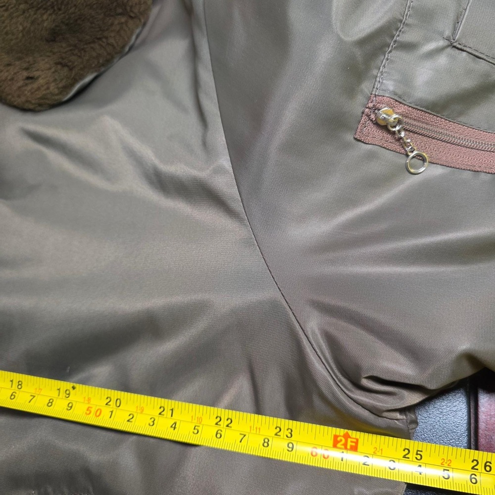 Vintage SEARS Work Leisure Men's Bomber Jacket Faux Fur Collar Aviator 70s Japan - Picture 6 of 10